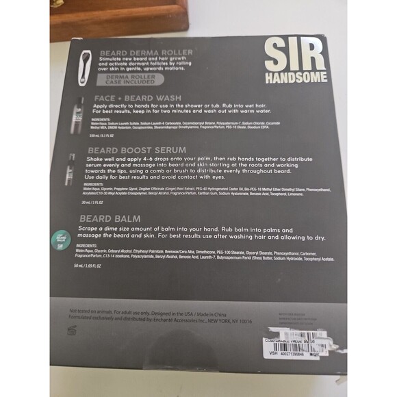 SIR HANDSOME Pro Growth SetFace+ Beard Wash Health Kit with Roller,Serum & Balm - Picture 2 of 2